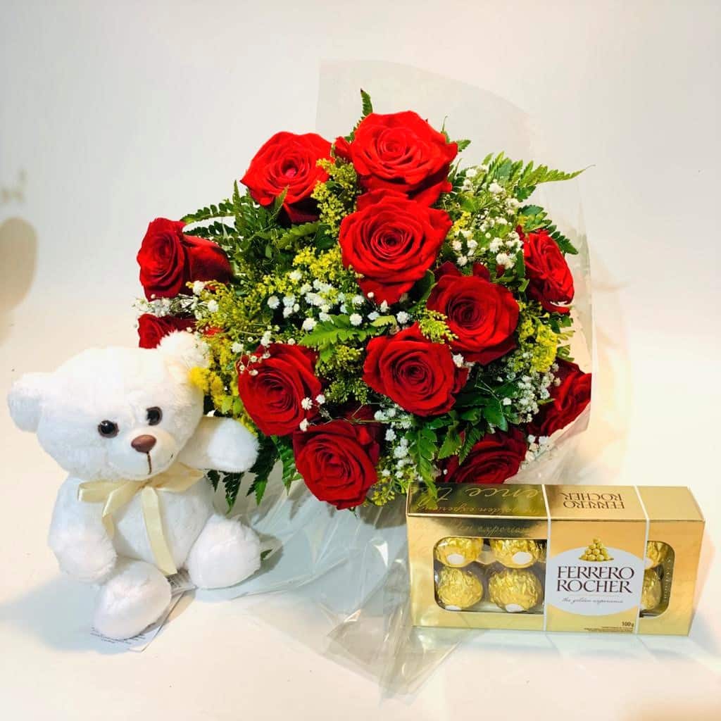 Teddys Bouquet - Arranjo com Bubbles e Balões de Látex - Teddy's